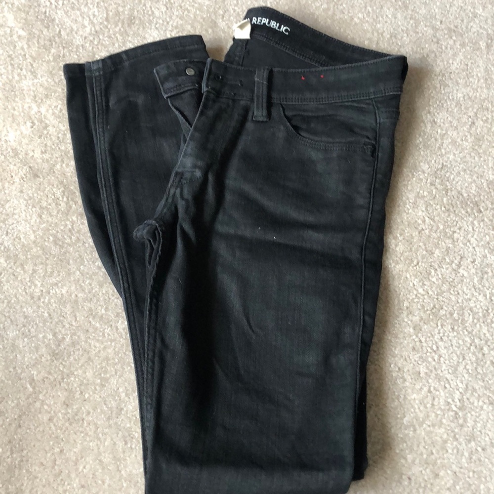 Black coated jeans